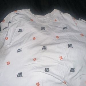 Nike White Tee with Logo